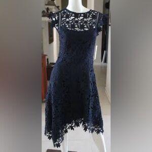 Eliza J Blue Strapless A-Line Dress for Weddings